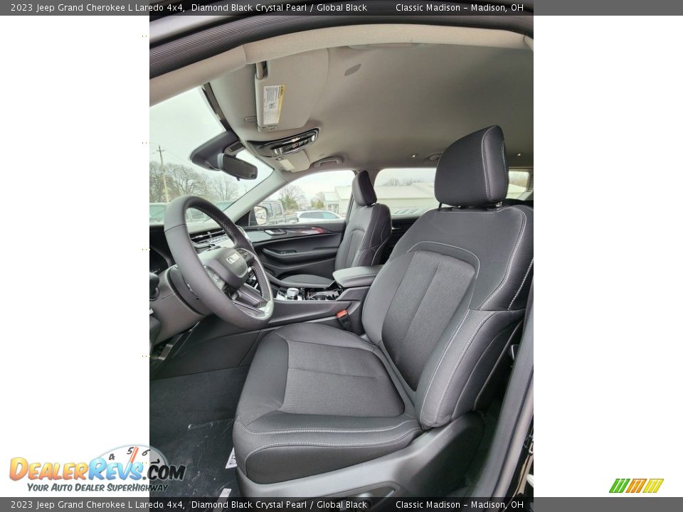 2023 Jeep Grand Cherokee L Laredo 4x4 Diamond Black Crystal Pearl / Global Black Photo #2