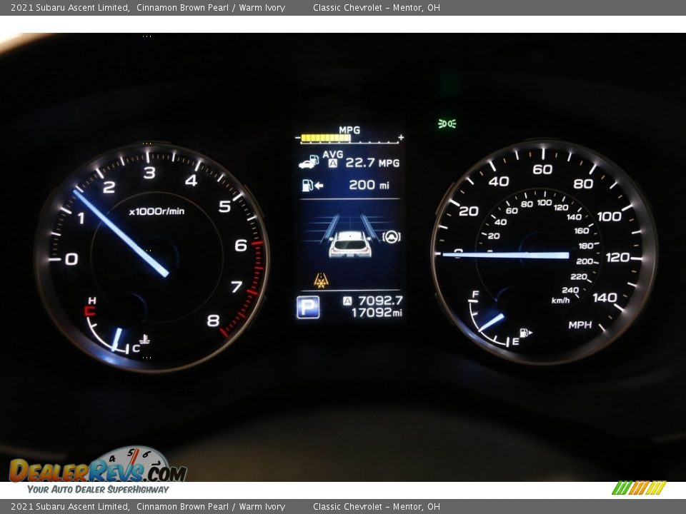 2021 Subaru Ascent Limited Gauges Photo #8