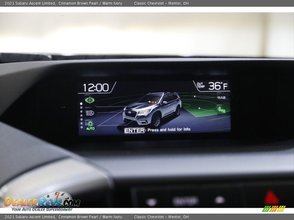 Controls of 2021 Subaru Ascent Limited Photo #10