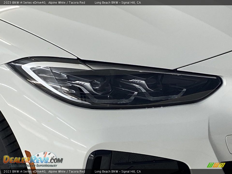 2023 BMW i4 Series eDrive40 Alpine White / Tacora Red Photo #4