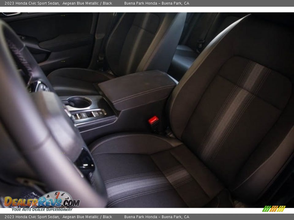 2023 Honda Civic Sport Sedan Aegean Blue Metallic / Black Photo #24