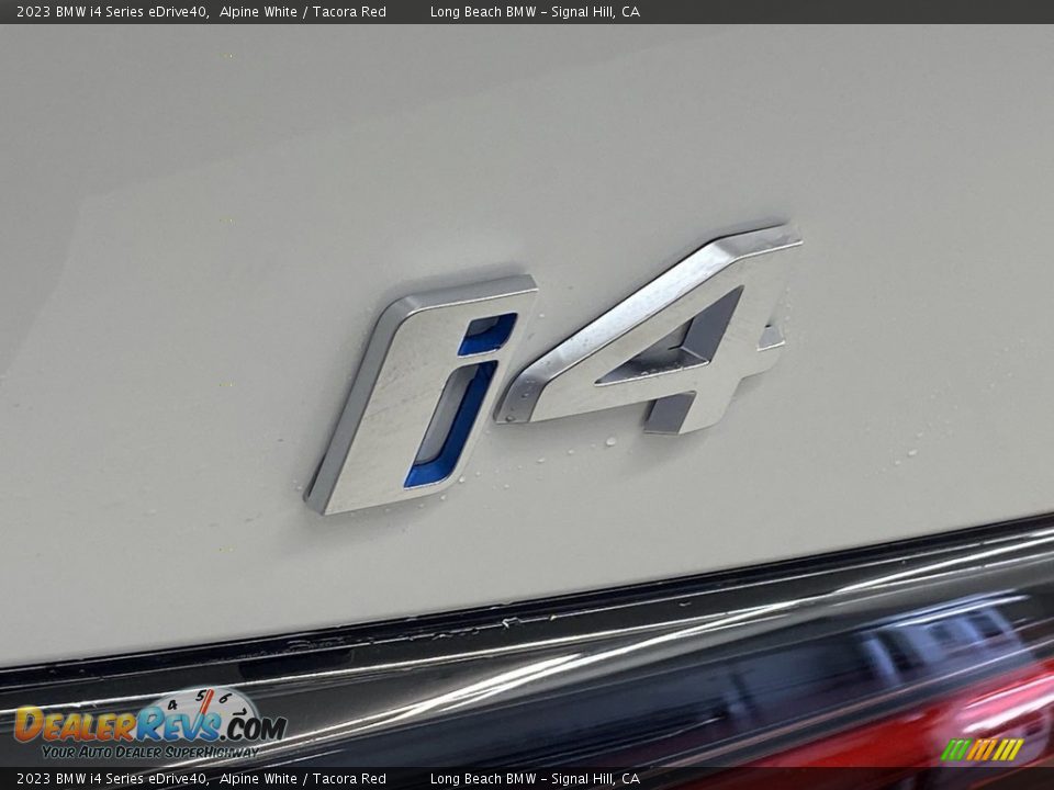 2023 BMW i4 Series eDrive40 Alpine White / Tacora Red Photo #8
