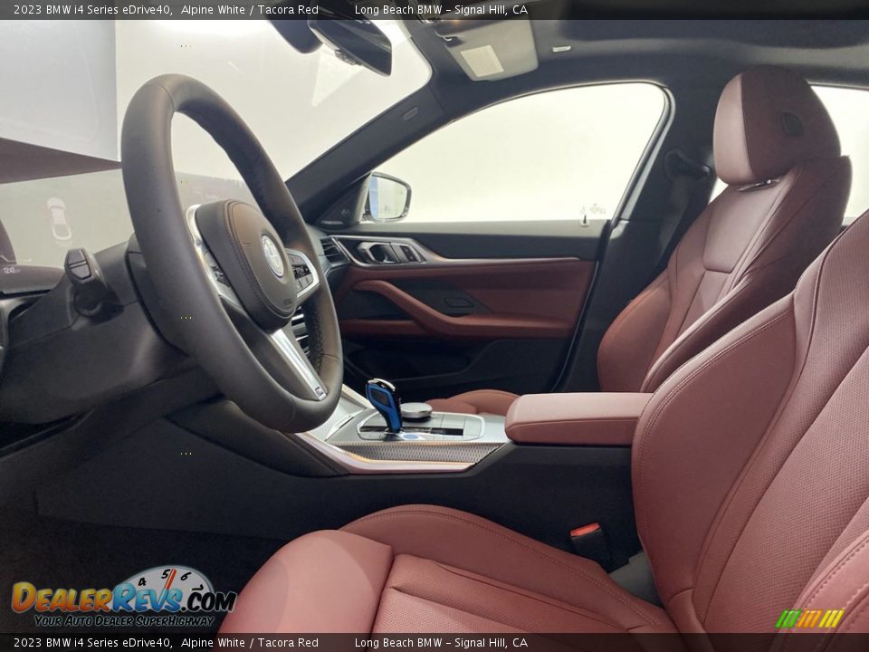 2023 BMW i4 Series eDrive40 Alpine White / Tacora Red Photo #13