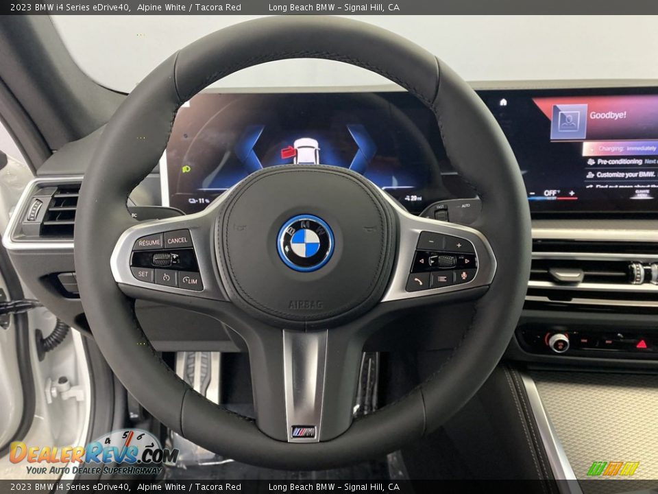 2023 BMW i4 Series eDrive40 Alpine White / Tacora Red Photo #14