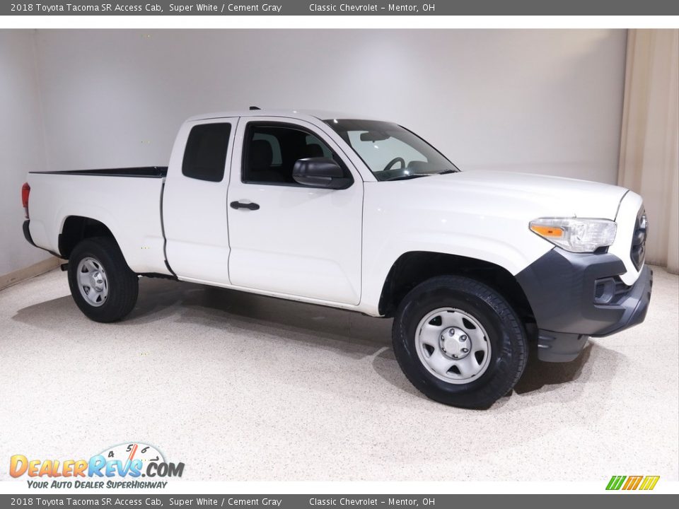 Super White 2018 Toyota Tacoma SR Access Cab Photo #1