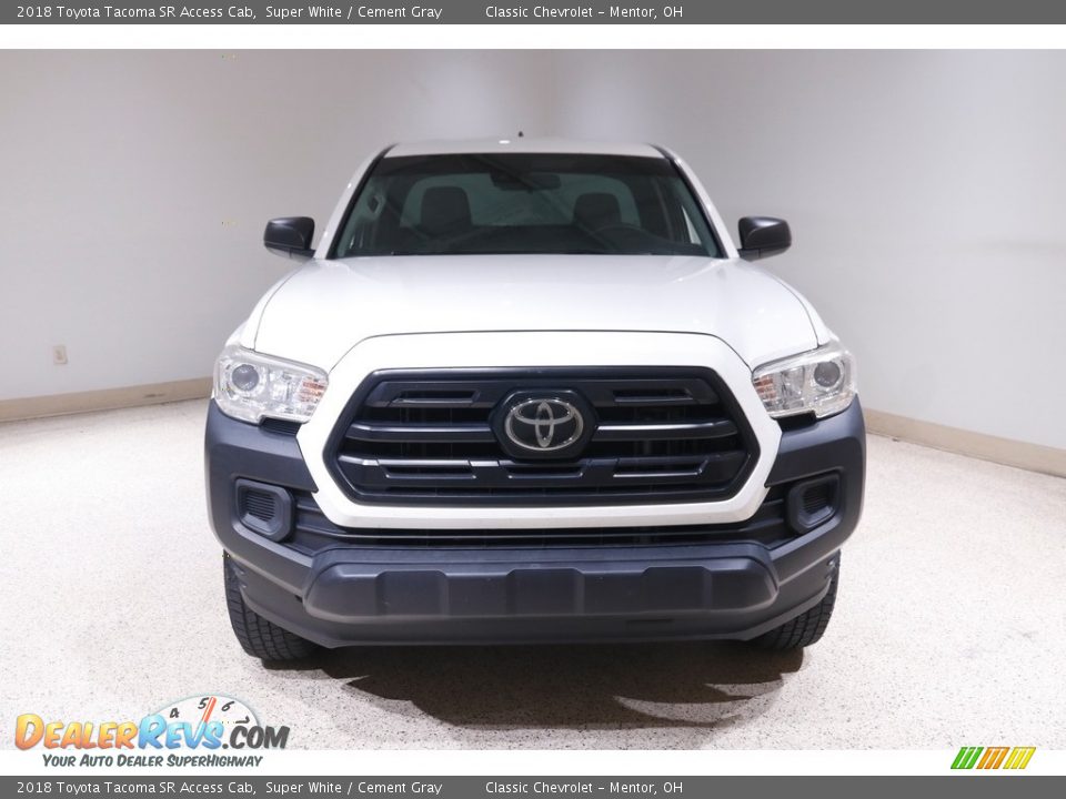 2018 Toyota Tacoma SR Access Cab Super White / Cement Gray Photo #2