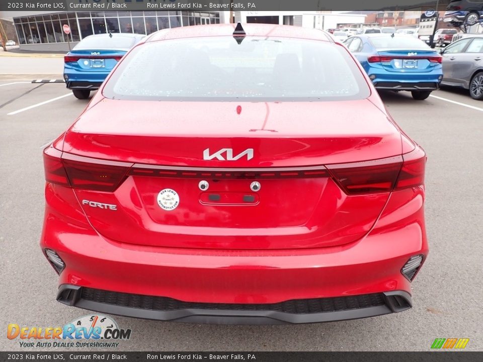 2023 Kia Forte LXS Currant Red / Black Photo #7