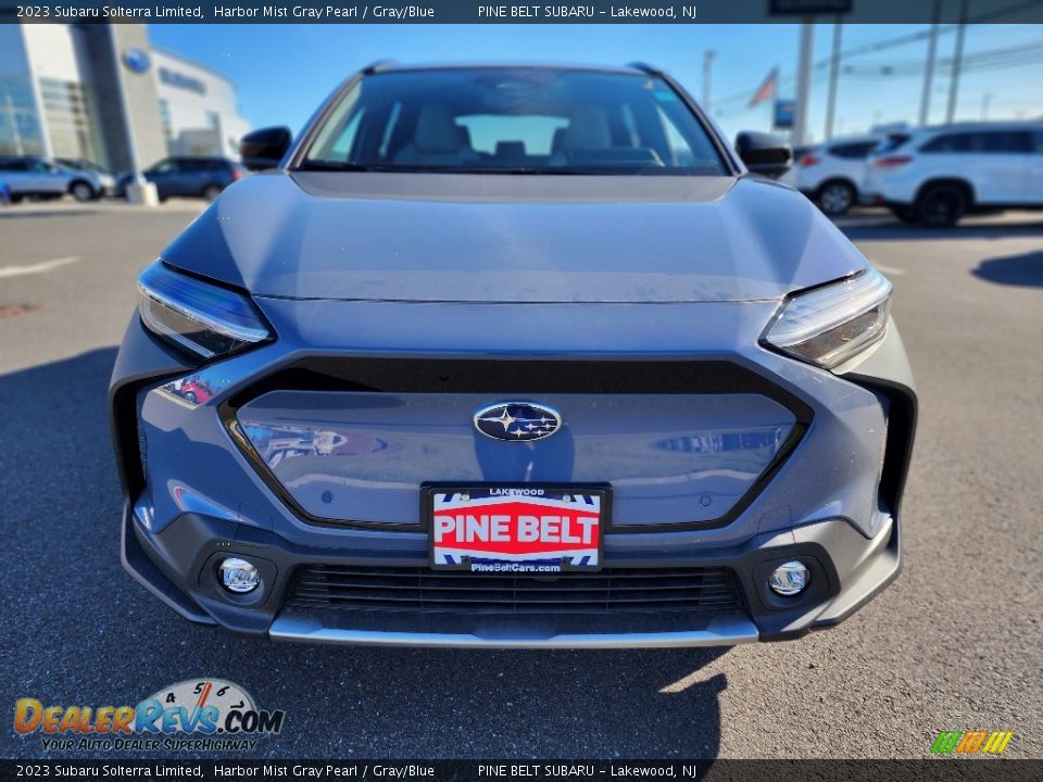 2023 Subaru Solterra Limited Harbor Mist Gray Pearl / Gray/Blue Photo #2