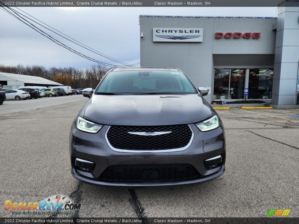 2022 Chrysler Pacifica Hybrid Limited Granite Crystal Metallic / Black/Alloy Photo #8