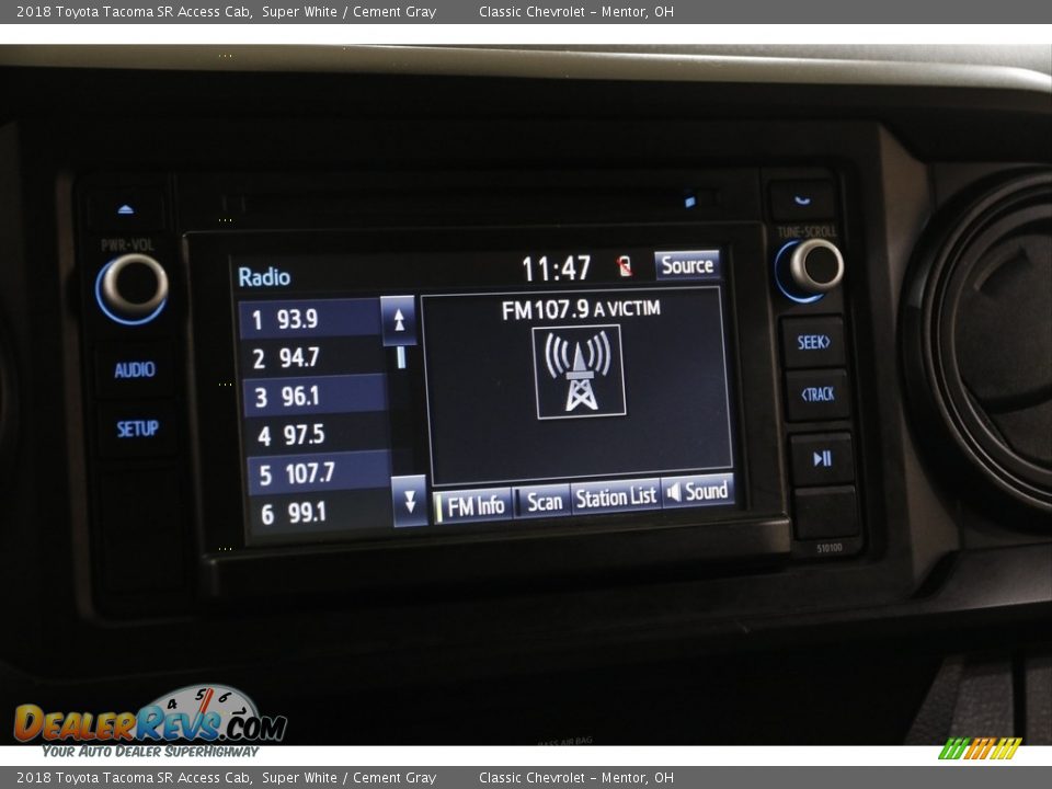 Audio System of 2018 Toyota Tacoma SR Access Cab Photo #10