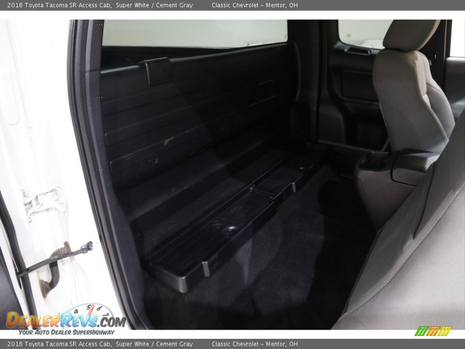 Rear Seat of 2018 Toyota Tacoma SR Access Cab Photo #15