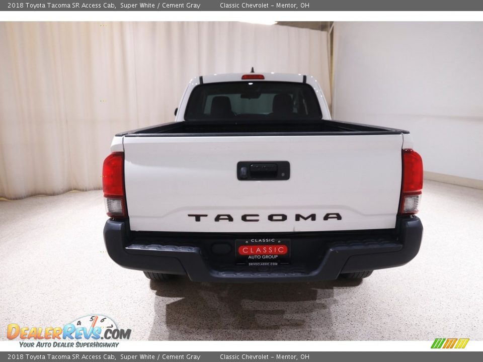 2018 Toyota Tacoma SR Access Cab Super White / Cement Gray Photo #16
