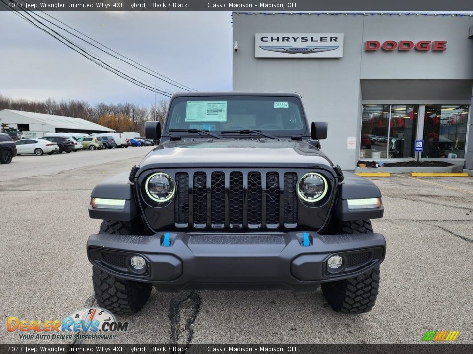 2023 Jeep Wrangler Unlimited Willys 4XE Hybrid Black / Black Photo #7