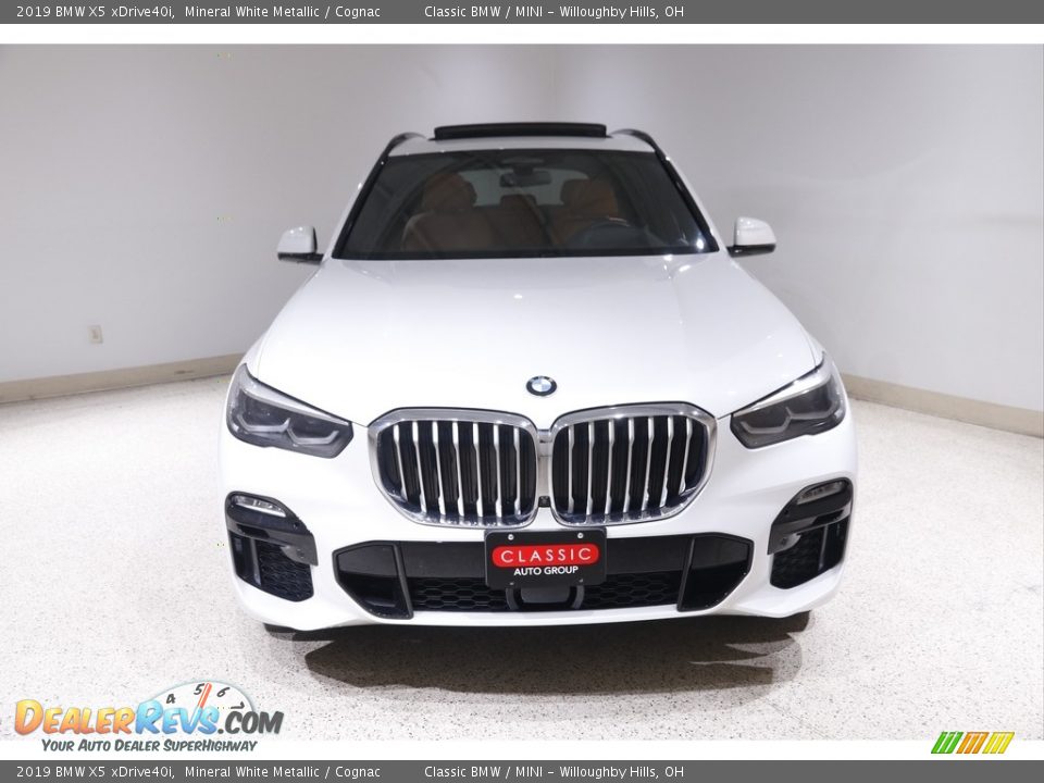 2019 BMW X5 xDrive40i Mineral White Metallic / Cognac Photo #2