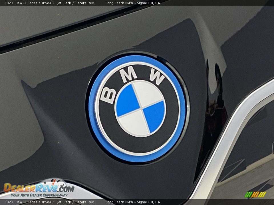 2023 BMW i4 Series eDrive40 Jet Black / Tacora Red Photo #5