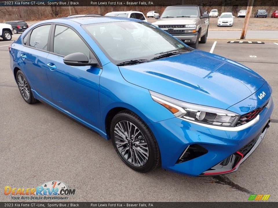 2023 Kia Forte GT-Line Sporty Blue / Black Photo #2