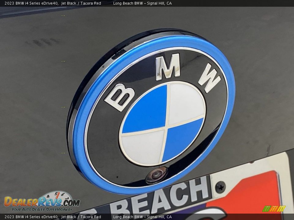2023 BMW i4 Series eDrive40 Jet Black / Tacora Red Photo #7