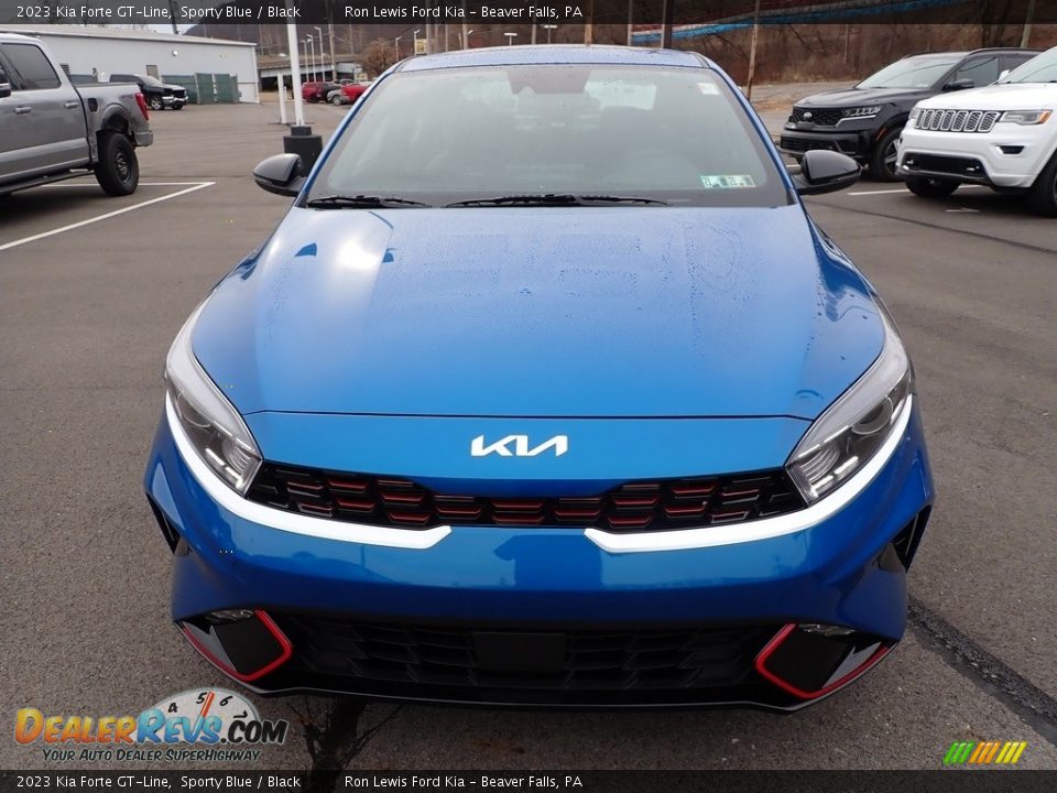 2023 Kia Forte GT-Line Sporty Blue / Black Photo #3