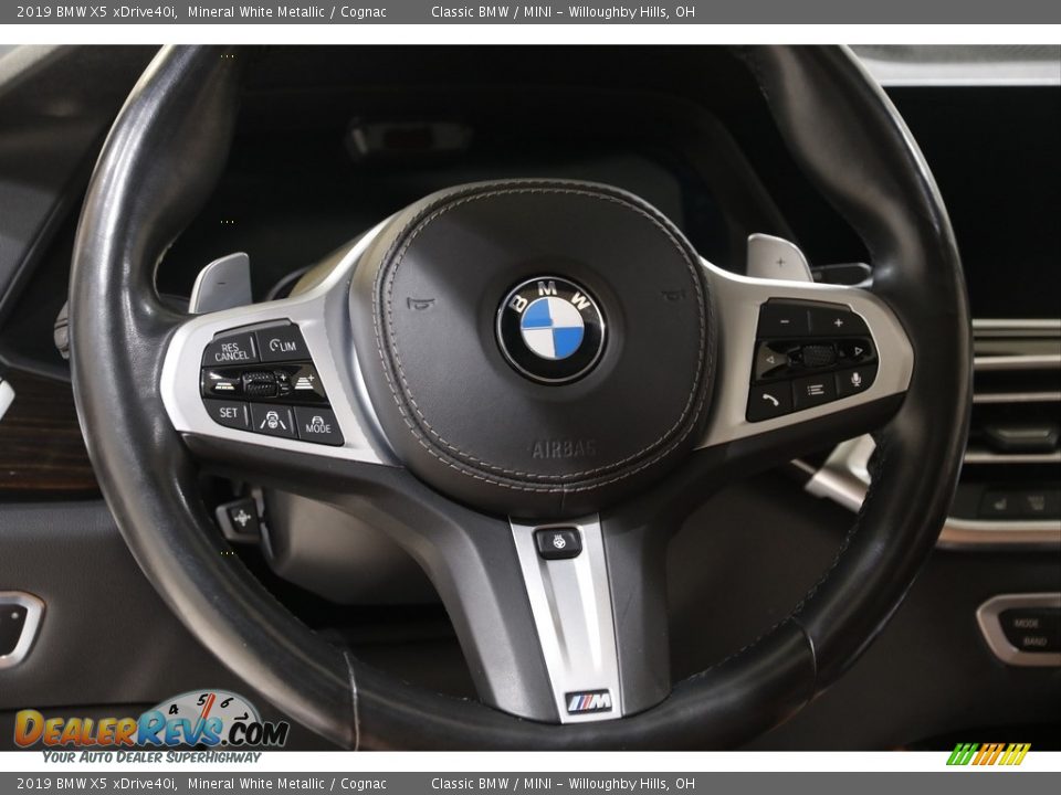 2019 BMW X5 xDrive40i Mineral White Metallic / Cognac Photo #7
