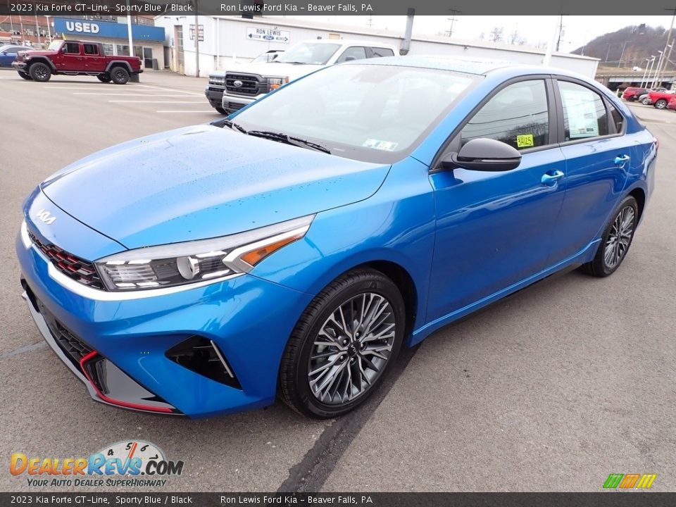 2023 Kia Forte GT-Line Sporty Blue / Black Photo #4