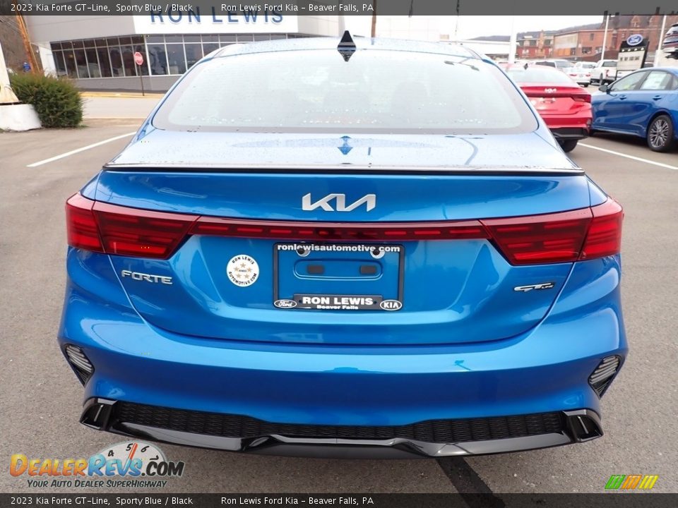 2023 Kia Forte GT-Line Sporty Blue / Black Photo #7
