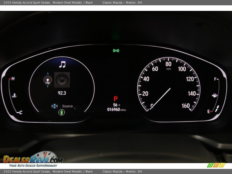 2020 Honda Accord Sport Sedan Modern Steel Metallic / Black Photo #8