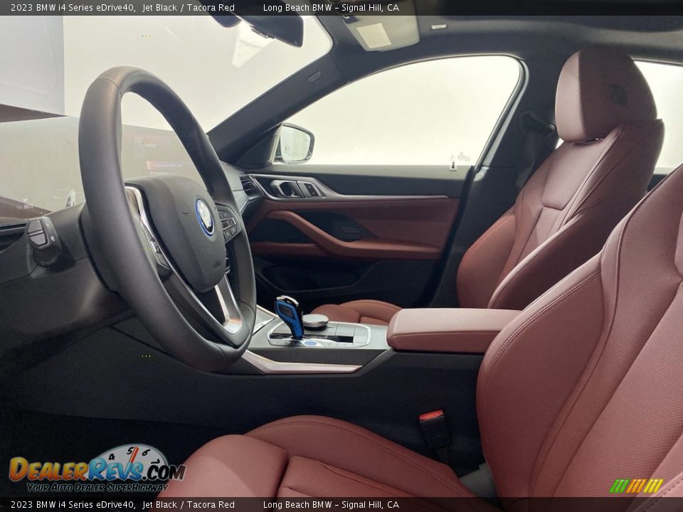 2023 BMW i4 Series eDrive40 Jet Black / Tacora Red Photo #13