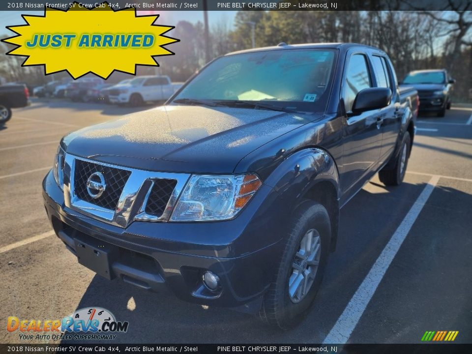 2018 Nissan Frontier SV Crew Cab 4x4 Arctic Blue Metallic / Steel Photo #1