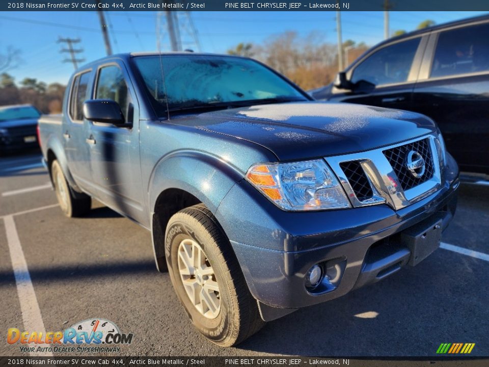 2018 Nissan Frontier SV Crew Cab 4x4 Arctic Blue Metallic / Steel Photo #2