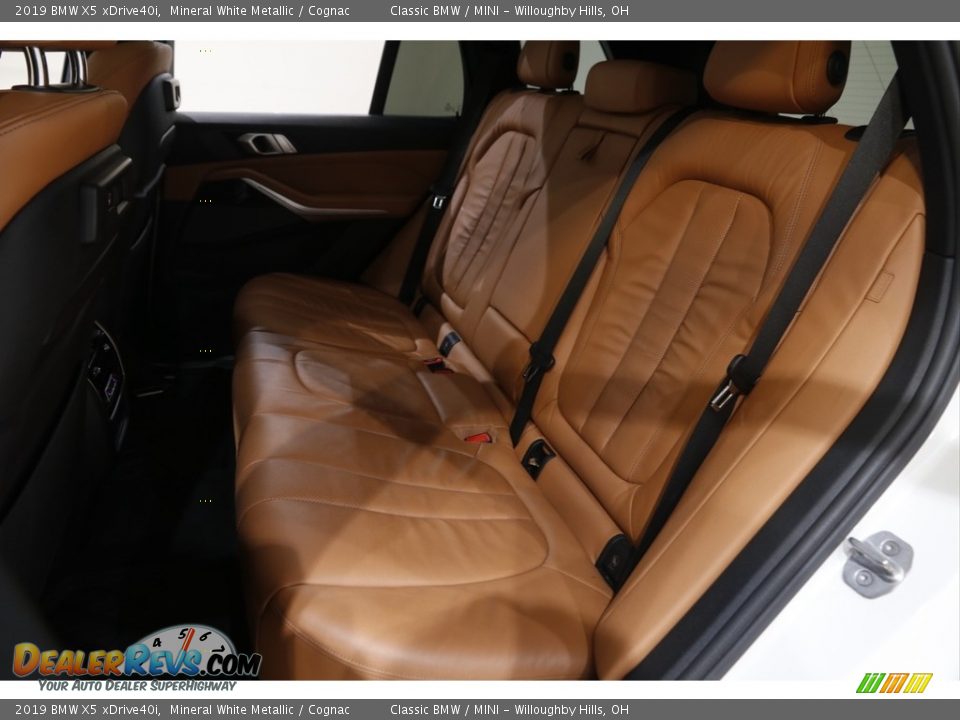 2019 BMW X5 xDrive40i Mineral White Metallic / Cognac Photo #22