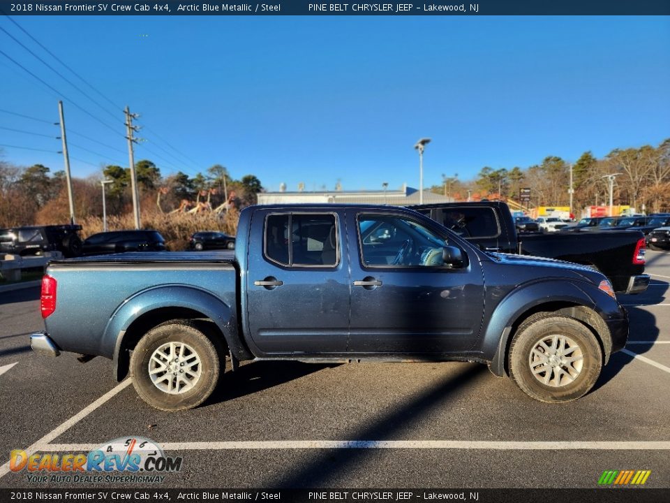 2018 Nissan Frontier SV Crew Cab 4x4 Arctic Blue Metallic / Steel Photo #4