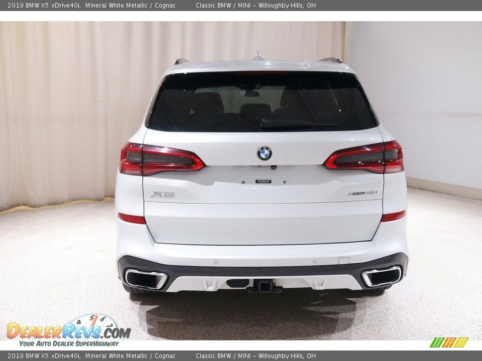 2019 BMW X5 xDrive40i Mineral White Metallic / Cognac Photo #23