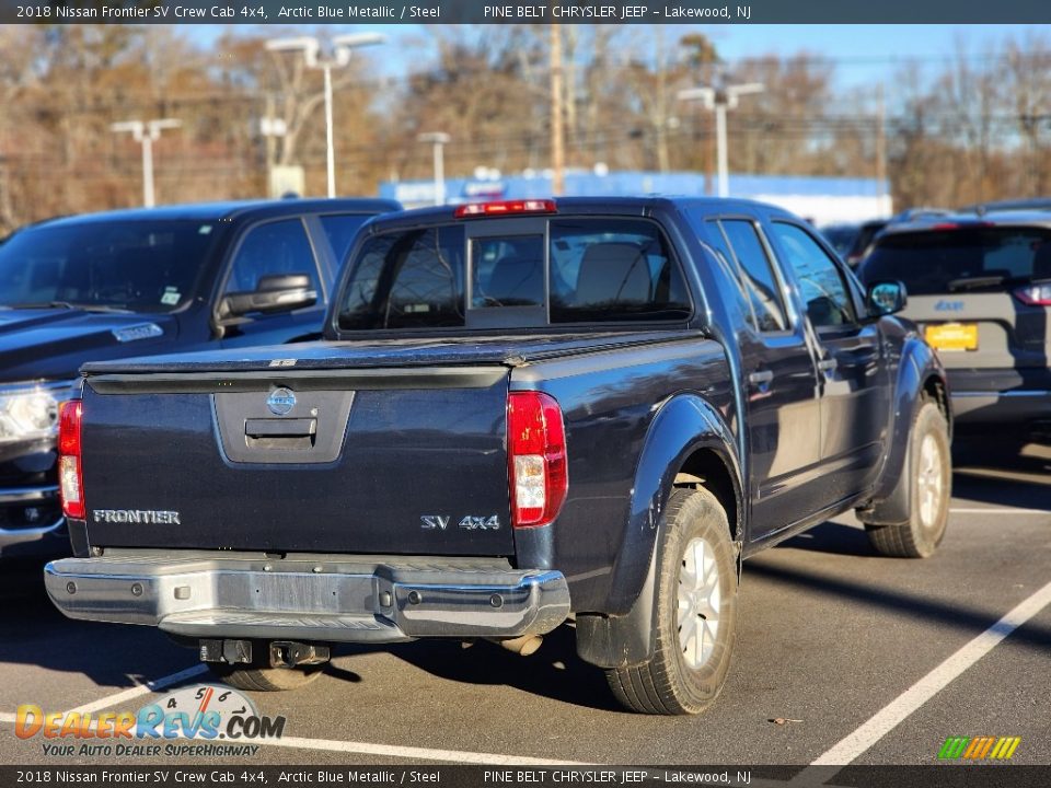 2018 Nissan Frontier SV Crew Cab 4x4 Arctic Blue Metallic / Steel Photo #6