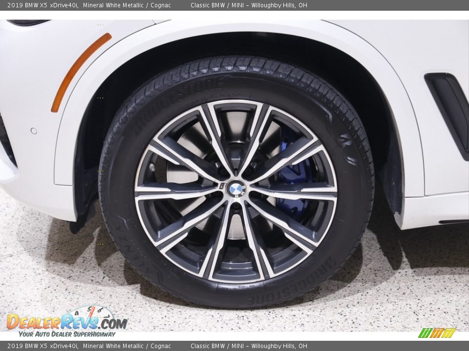 2019 BMW X5 xDrive40i Mineral White Metallic / Cognac Photo #25