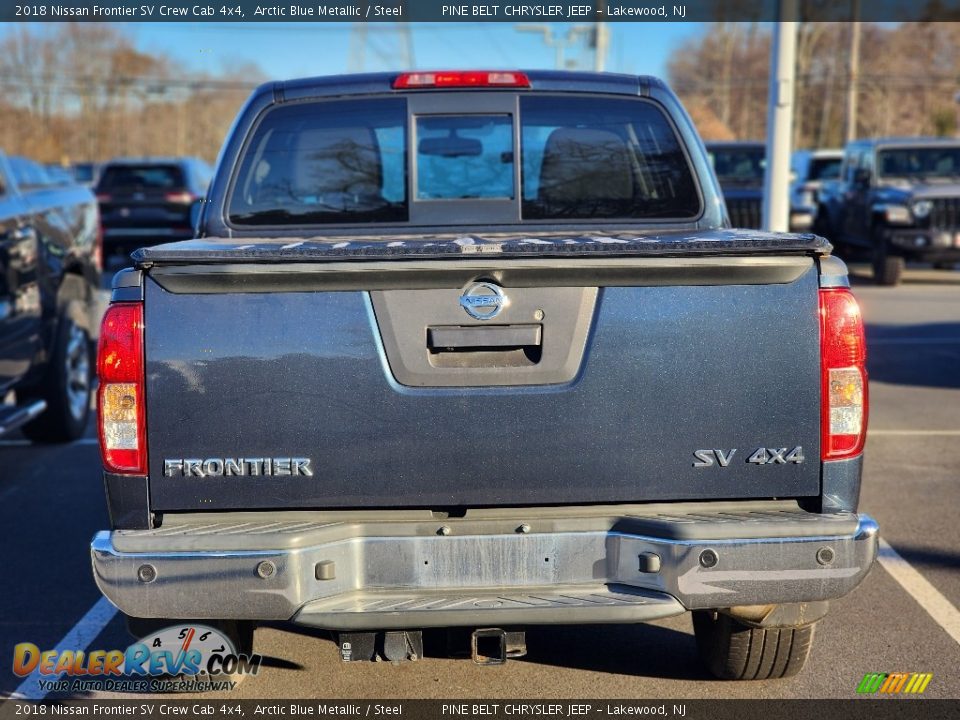 2018 Nissan Frontier SV Crew Cab 4x4 Arctic Blue Metallic / Steel Photo #7