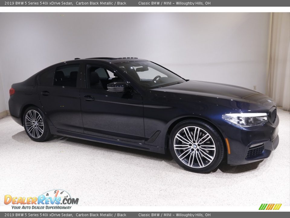 2019 BMW 5 Series 540i xDrive Sedan Carbon Black Metallic / Black Photo #1