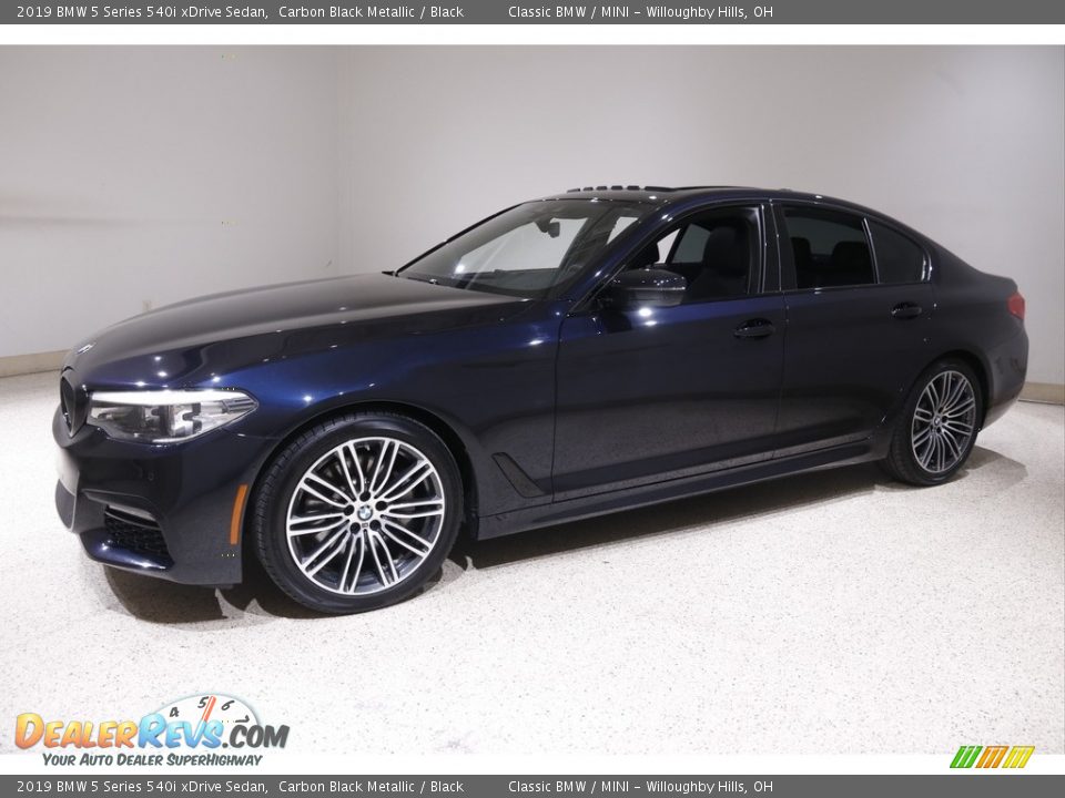 Carbon Black Metallic 2019 BMW 5 Series 540i xDrive Sedan Photo #3