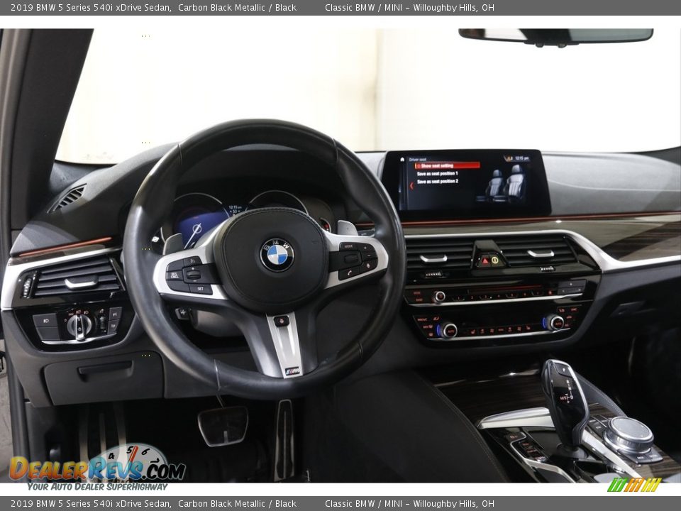 2019 BMW 5 Series 540i xDrive Sedan Carbon Black Metallic / Black Photo #6