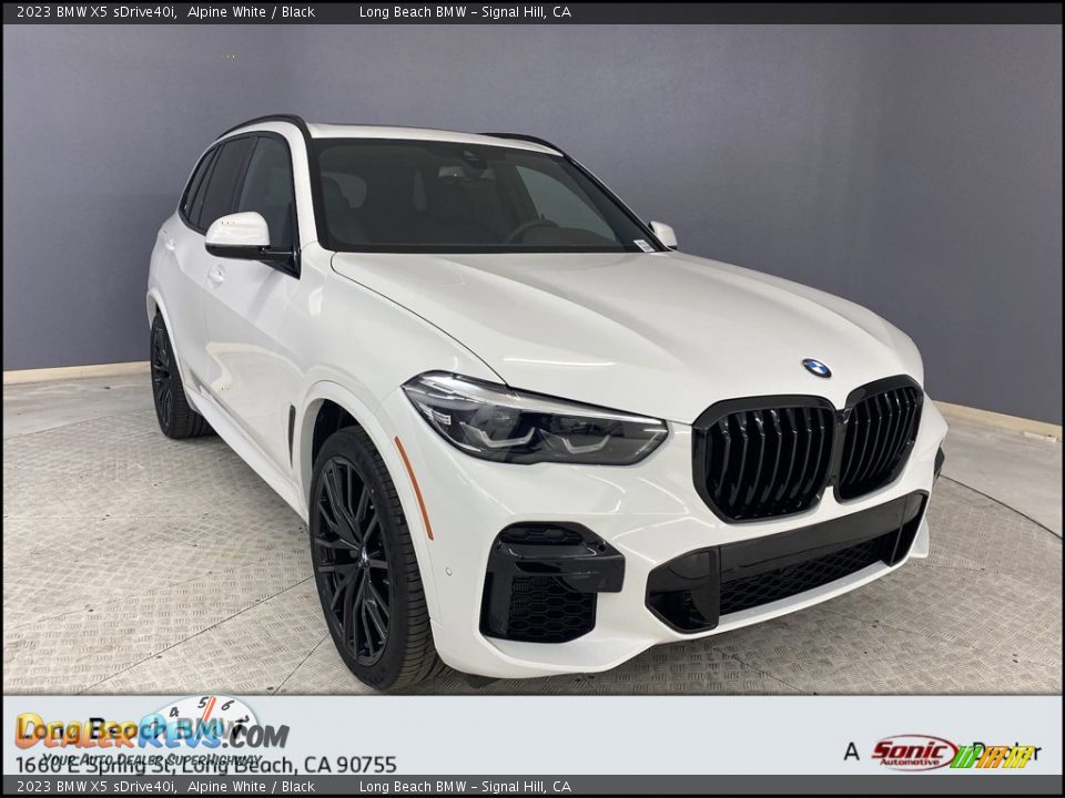 2023 BMW X5 sDrive40i Alpine White / Black Photo #1