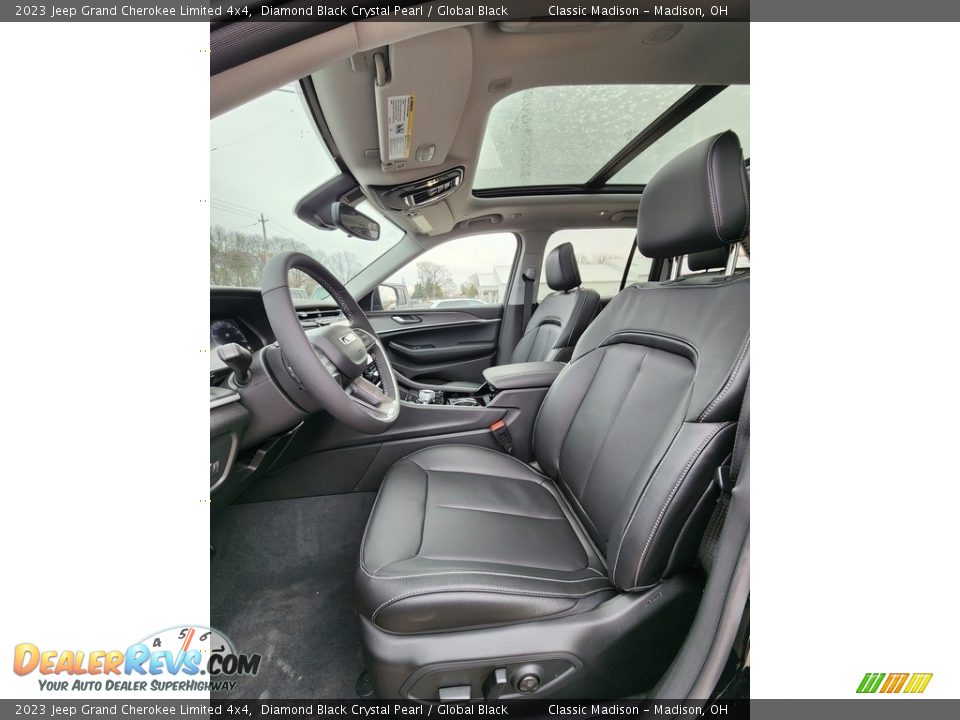 2023 Jeep Grand Cherokee Limited 4x4 Diamond Black Crystal Pearl / Global Black Photo #2