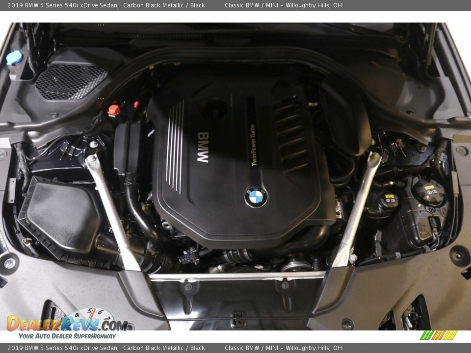 2019 BMW 5 Series 540i xDrive Sedan Carbon Black Metallic / Black Photo #22