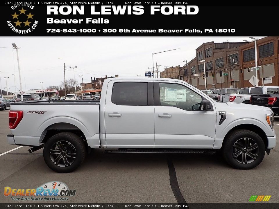 2022 Ford F150 XLT SuperCrew 4x4 Star White Metallic / Black Photo #1