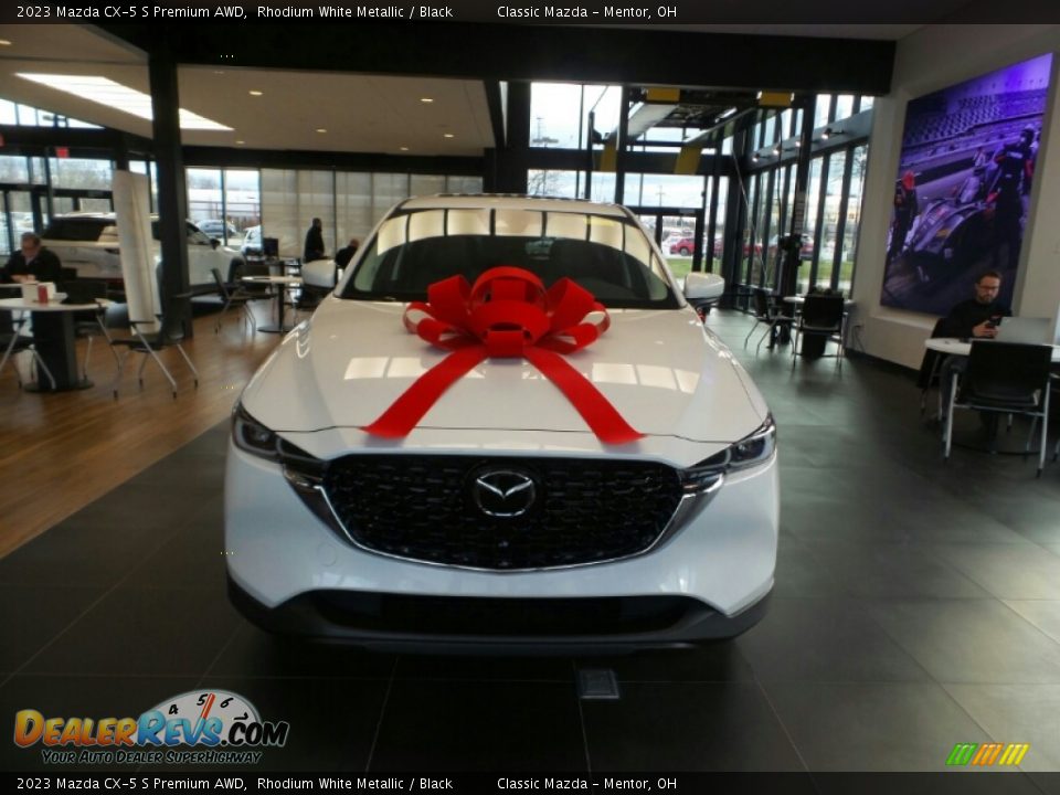 2023 Mazda CX-5 S Premium AWD Rhodium White Metallic / Black Photo #2