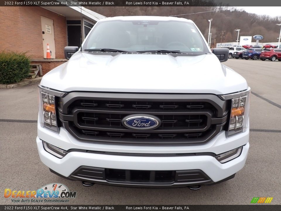 2022 Ford F150 XLT SuperCrew 4x4 Star White Metallic / Black Photo #3