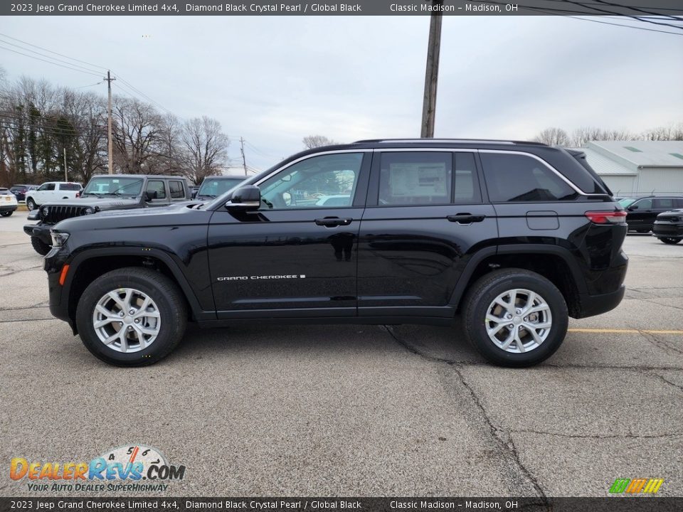 2023 Jeep Grand Cherokee Limited 4x4 Diamond Black Crystal Pearl / Global Black Photo #8