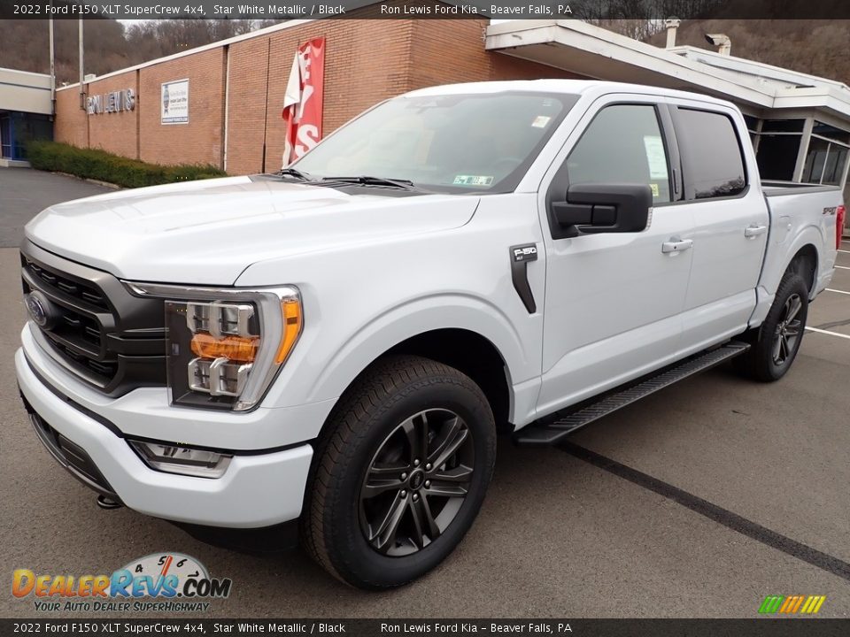 2022 Ford F150 XLT SuperCrew 4x4 Star White Metallic / Black Photo #4