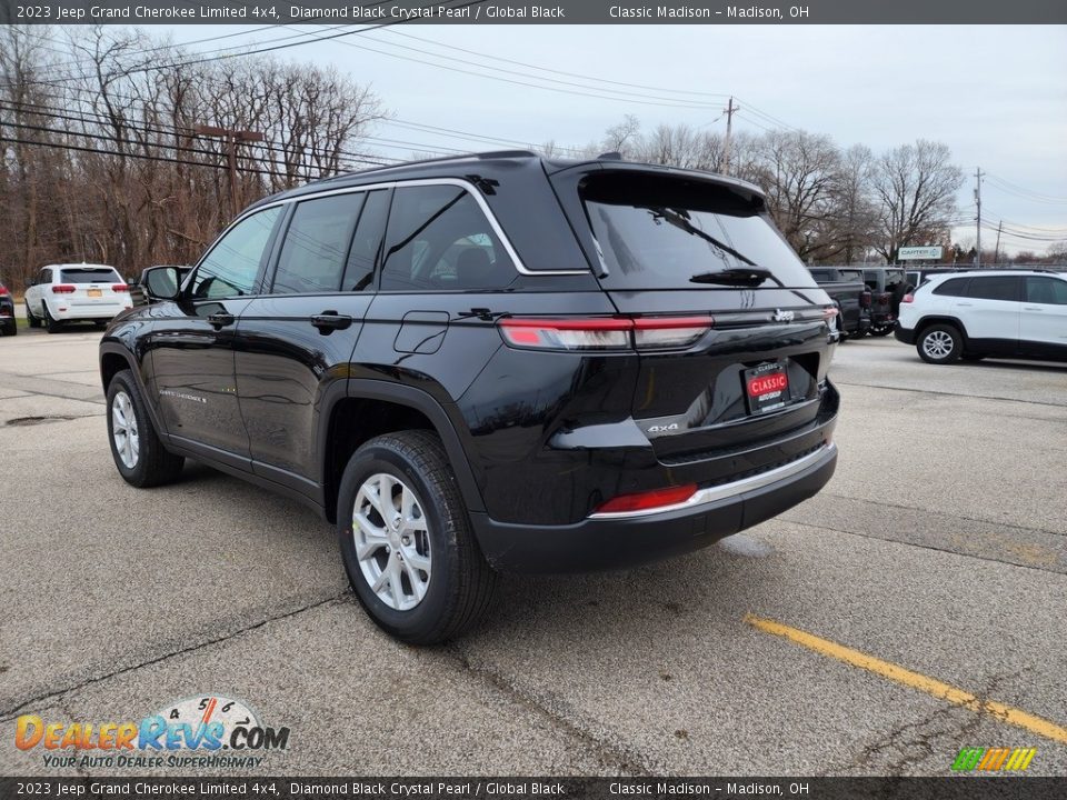 2023 Jeep Grand Cherokee Limited 4x4 Diamond Black Crystal Pearl / Global Black Photo #9