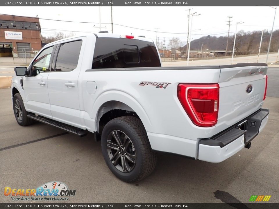 2022 Ford F150 XLT SuperCrew 4x4 Star White Metallic / Black Photo #6