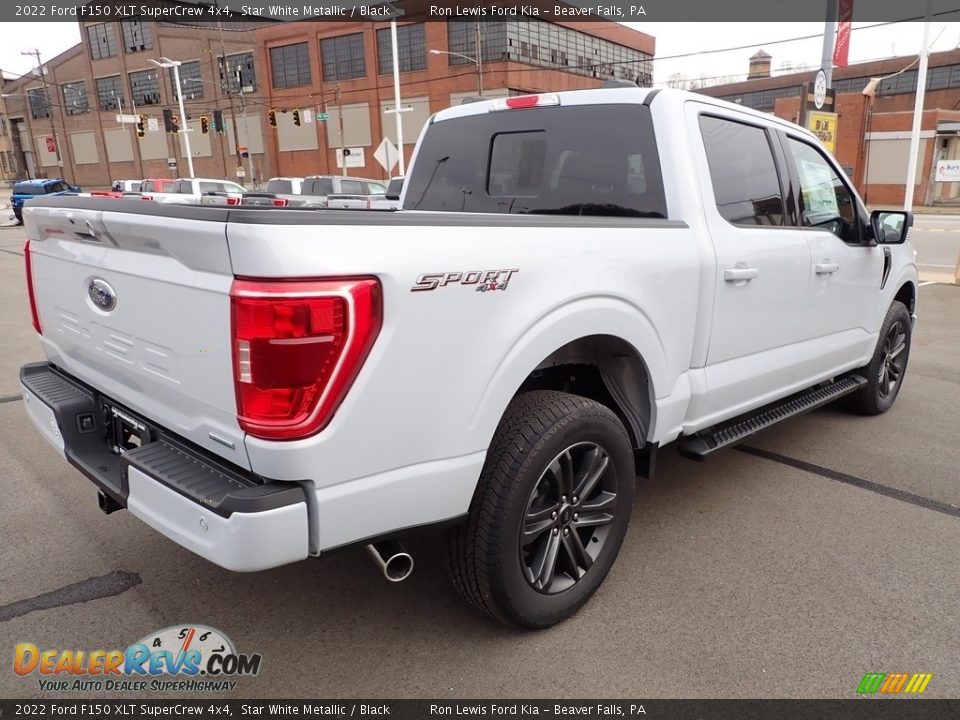2022 Ford F150 XLT SuperCrew 4x4 Star White Metallic / Black Photo #8