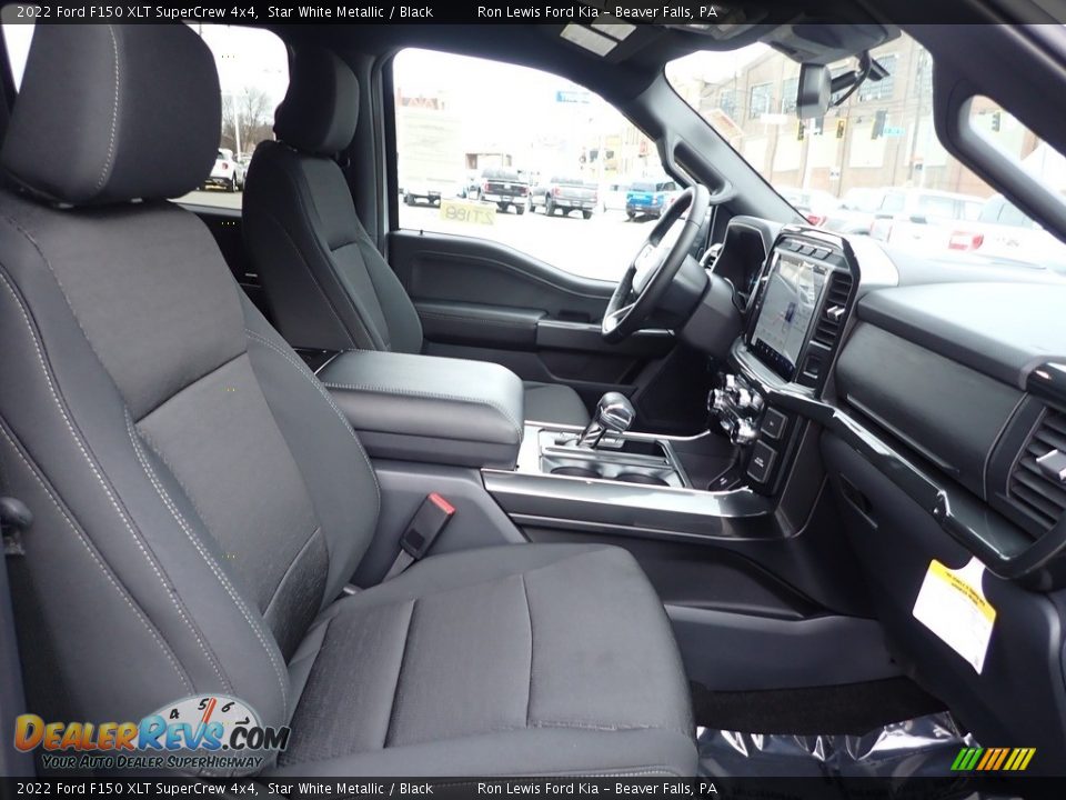 2022 Ford F150 XLT SuperCrew 4x4 Star White Metallic / Black Photo #12
